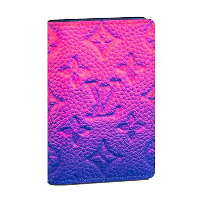 Louis Vuitton Pocket Organizer Taurillon Illusion Blue/Pink