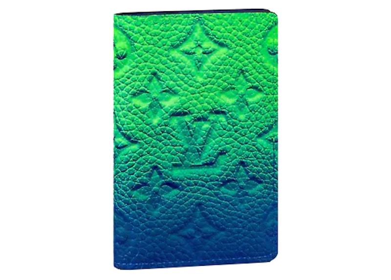 Louis Vuitton Pocket Organizer Taurillon Illusion Blue/Green