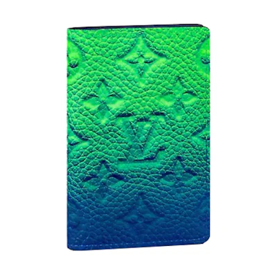 Louis Vuitton Pocket Organizer Taurillon Illusion Blue/Green