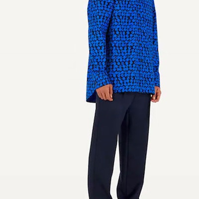 루이 비통 도트 로고 프린트 블루 긴팔 셔츠 1A5DA8 Details for 루이 비통 도트 로고 프린트 블루 긴팔 셔츠 1A5DA8