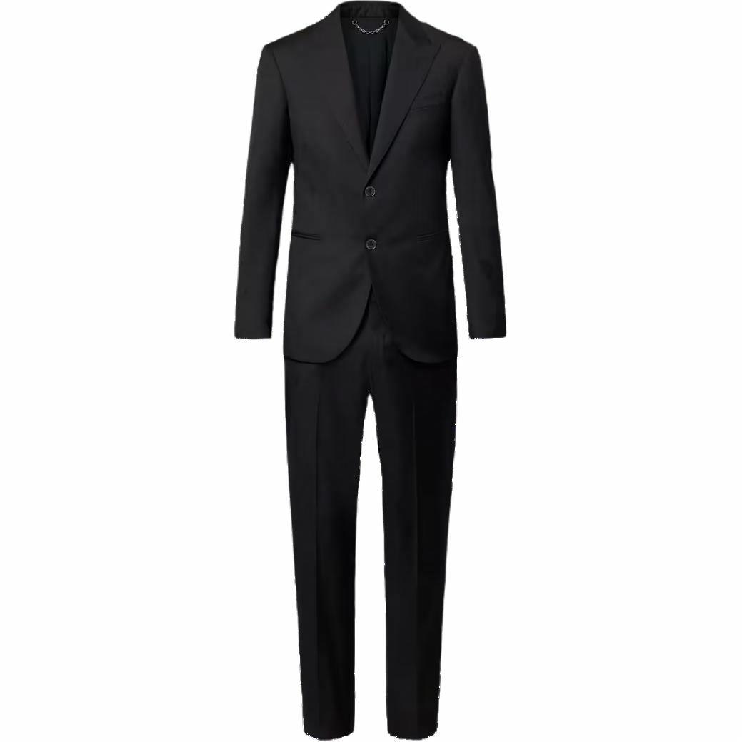 LOUIS VUITTON Pont SS25 Blason Black Single-Breasted Suit Set for Men 1AGMPW 圖 2