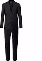 Order Louis Vuitton Pont SS25 Blason Jacquard Single-Breasted Suit Black . 1AGMPX