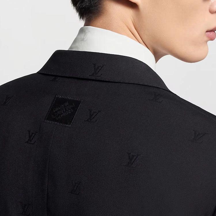 Details for 路易威登 Pont SS25 Blason 提花单排扣西装 黑色 1AGMPZ
