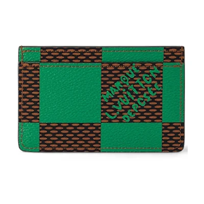 Louis Vuitton Porte Cartes Simple Damier Pop Green