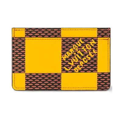 Louis Vuitton Porte Cartes Simple Damier Pop Jaune Mat