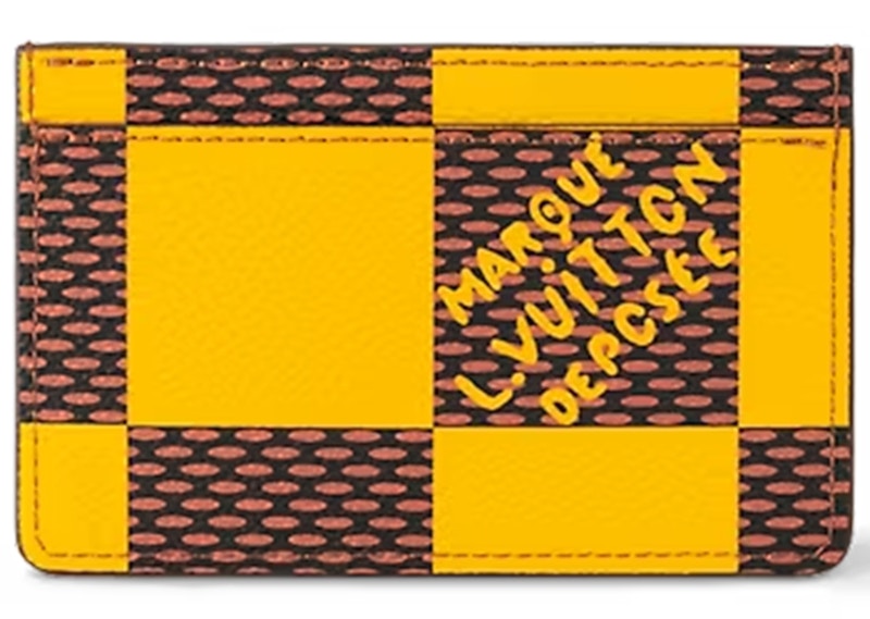 Order 路易威登Damier Pop Jaune Mat簡約卡片夾