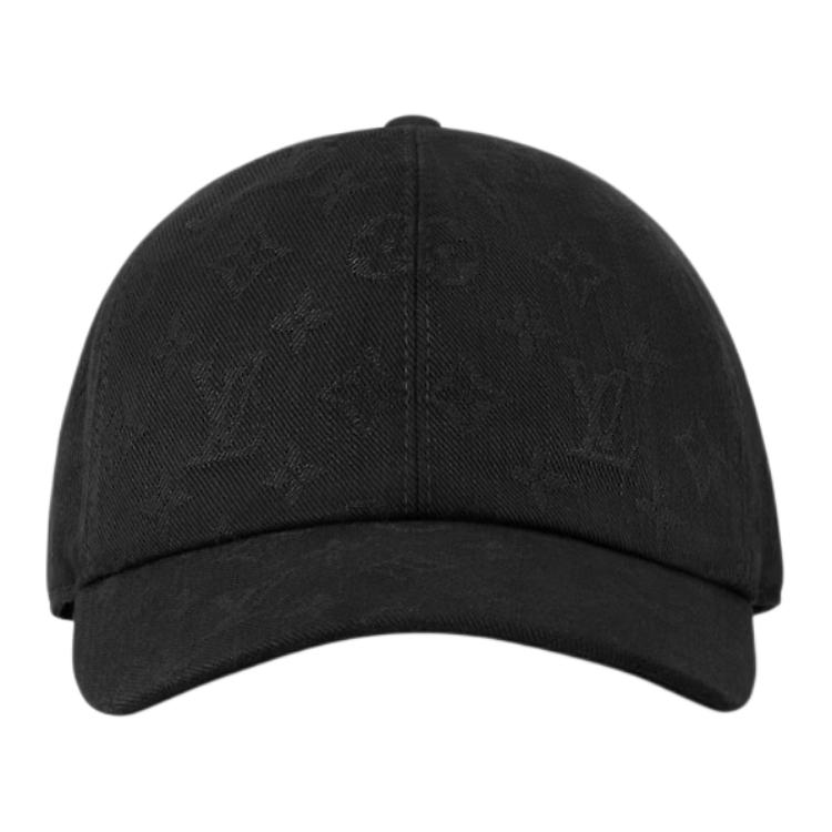 Purchase Louis Vuitton Printed Cotton Baseball Cap Unisex Couple Style Black M5381XL