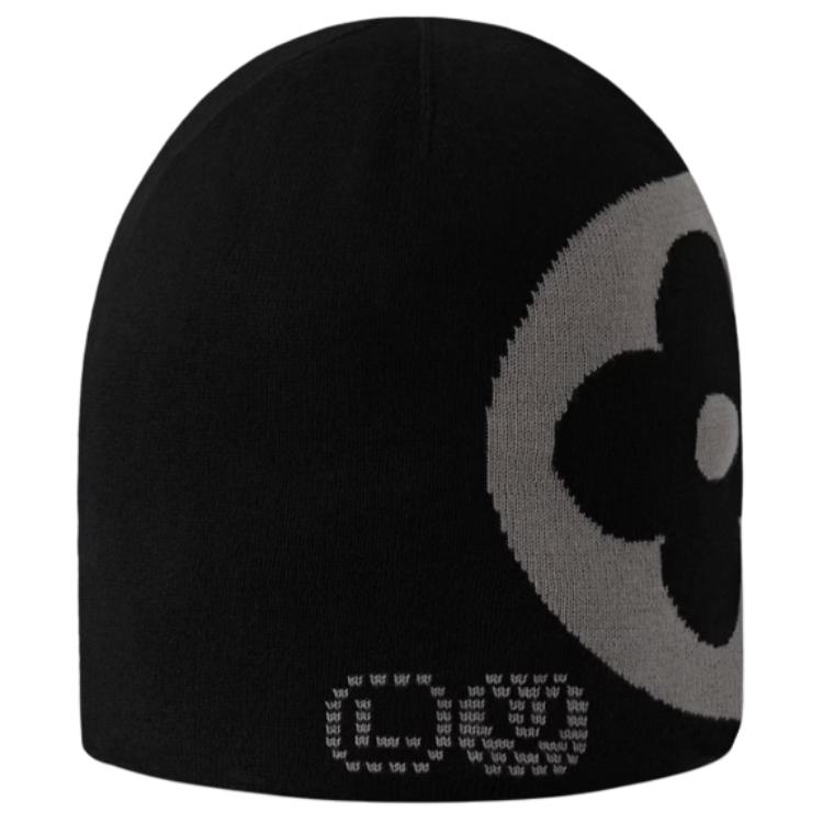 LOUIS VUITTON Printed Cotton Beanie for Men Black. M5226A