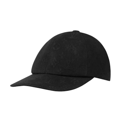 LOUIS VUITTON Printed Design Cotton Cap Unisex Black M5381M