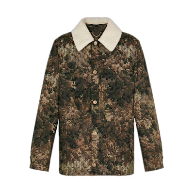 LOUIS VUITTON Printed Long Sleeve Collar Jacket Multicolor 1A8HK1