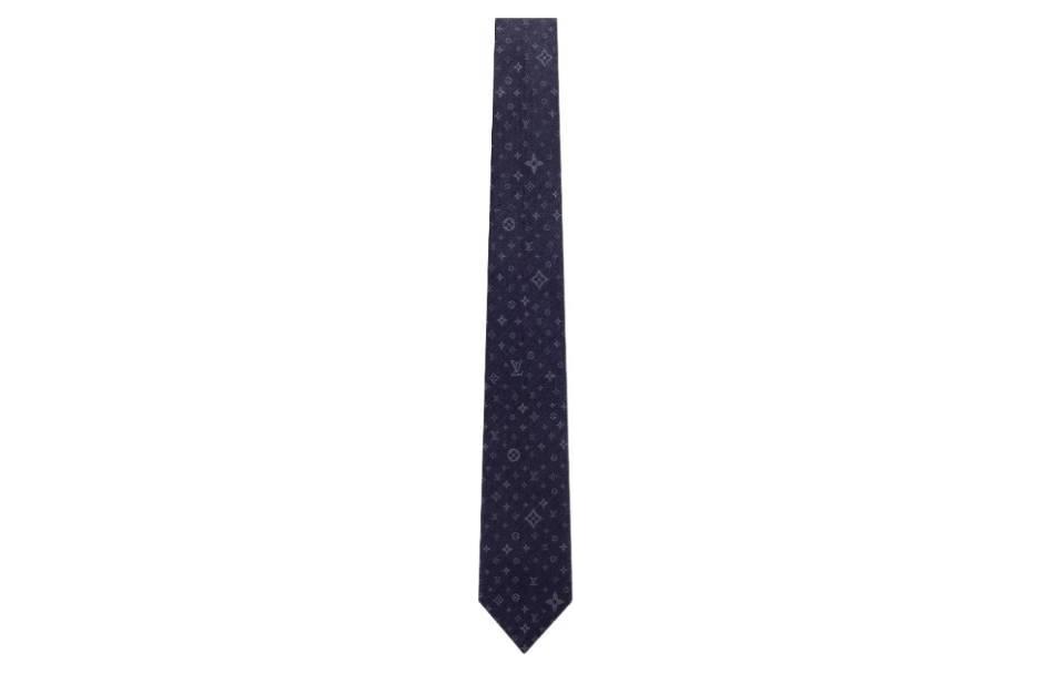 Louis Vuitton Printed Tie  Blue M79416