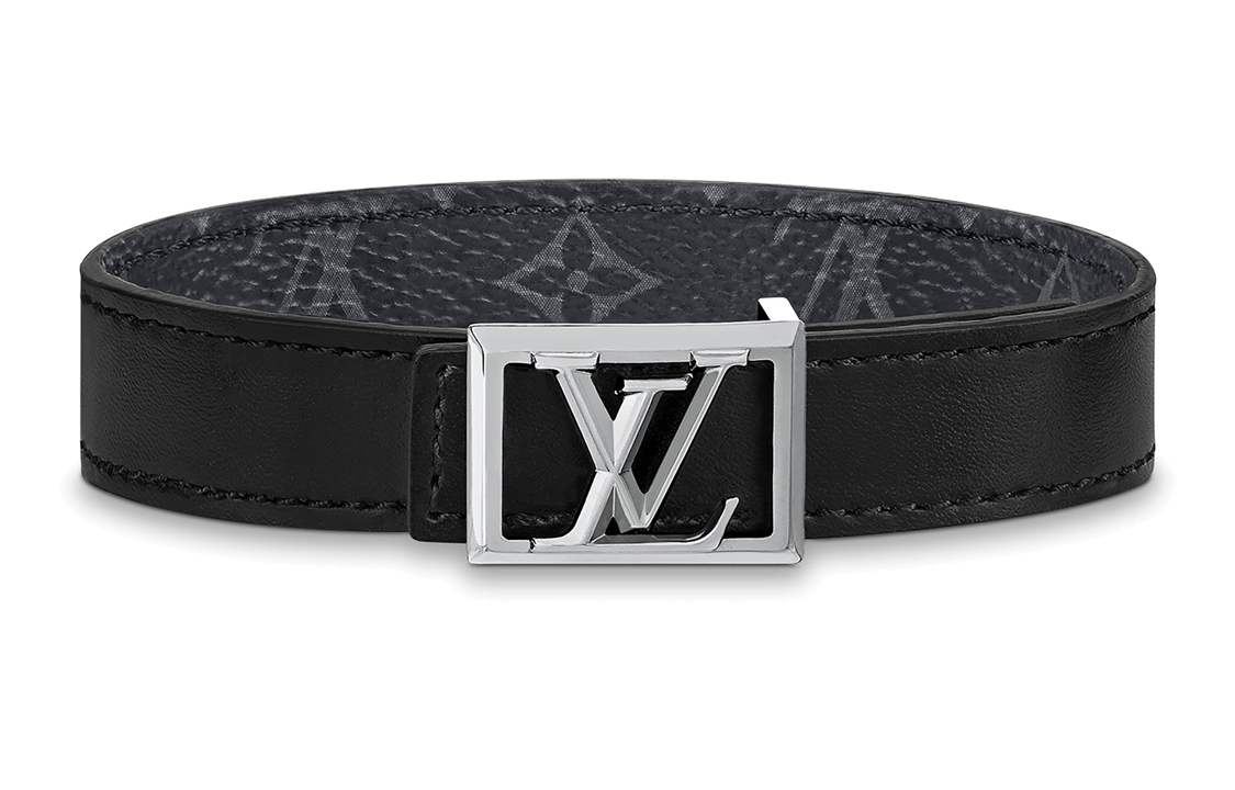 Lookbook Brazalete de moda Louis Vuitton Pyramide para parejas unisex. M8034E