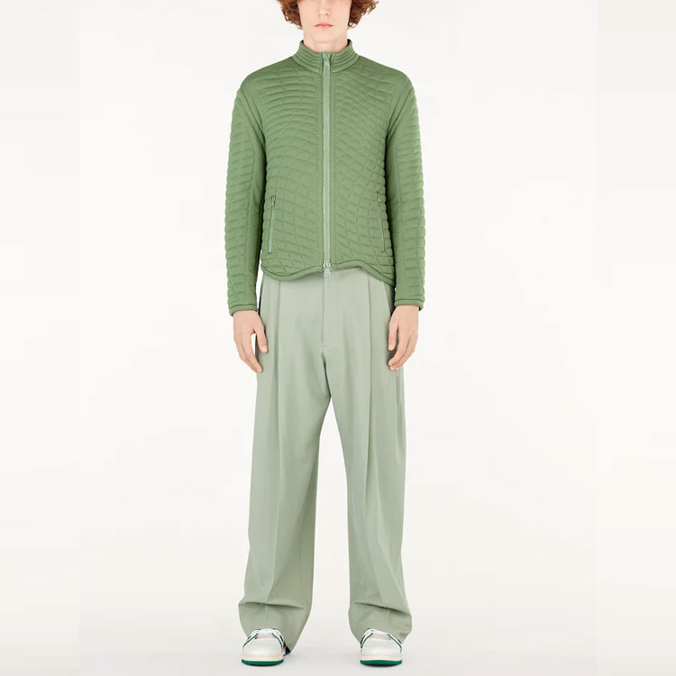 LOUIS VUITTON Quilted Jacket Twist Texture Olive Green 1A53LU 圖 3