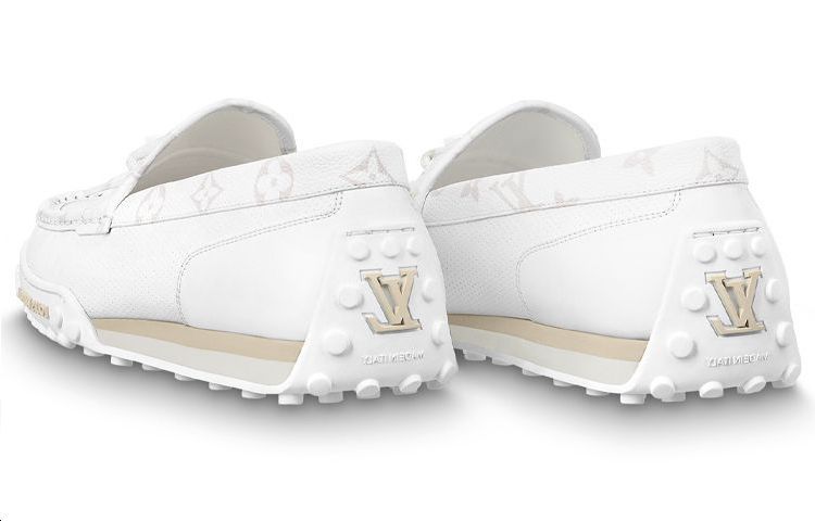 Shop Louis Vuitton Pelari 'Moccasin Putih' 1A9ZG4