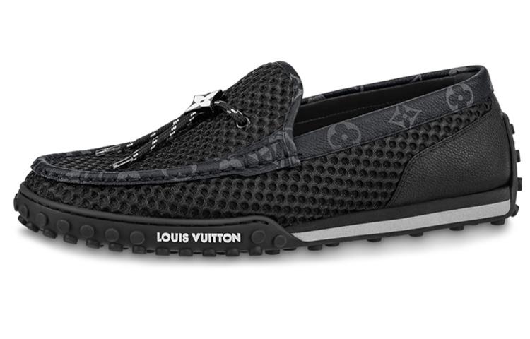 Louis Vuitton Racer Moccasins Shoes 'Black' 1AAQVV