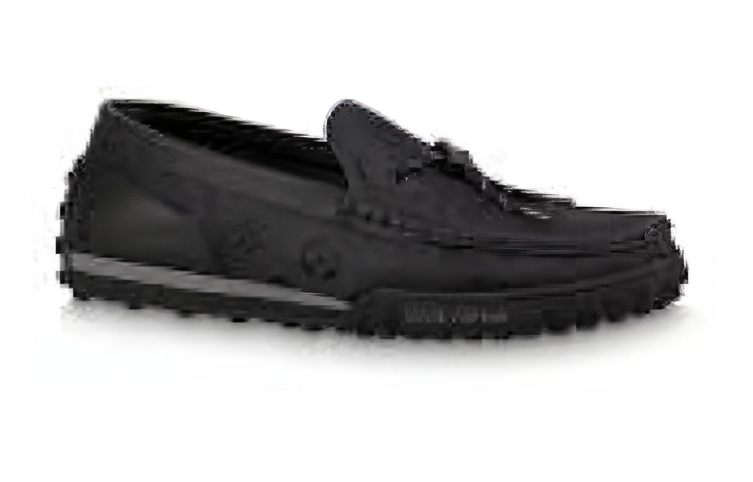 Order Louis Vuitton Racer Moccasins Shoes 'Black Mesh Monogram' 1ABMJG