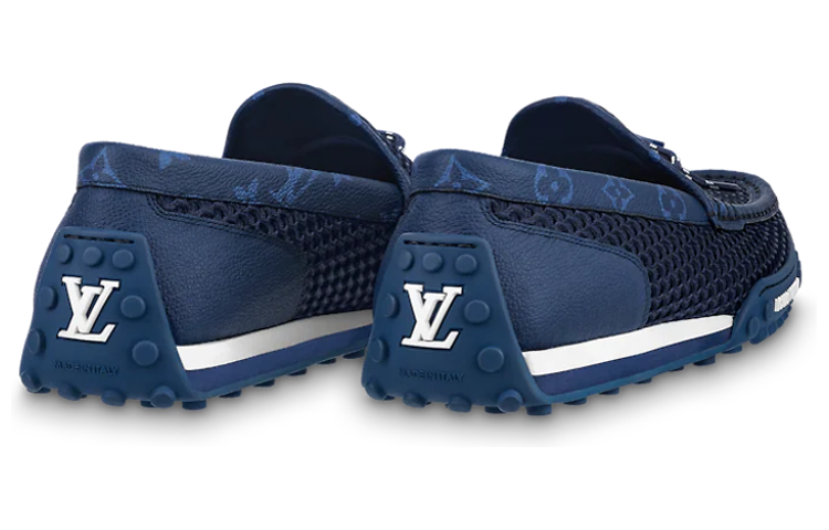 Lookbook Louis Vuitton Racer Moccasins Shoes 'Blue' 1AAQWT