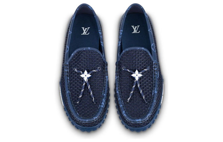 LV Racer Moccasins Shoes 'Blue' 圖 4