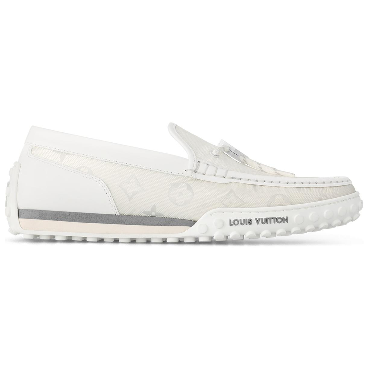 Order Louis Vuitton Racer Moccasins Shoes 'White Mesh Monogram' 1ABMLG
