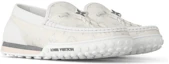 Lookbook Louis Vuitton Racer Moccasins Shoes 'White Mesh Monogram' 1ABMLG