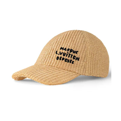Louis Vuitton Raffia Cap Beige