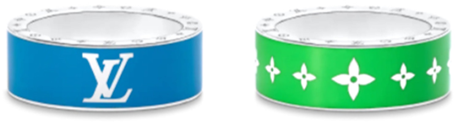 루이비통 레인보우 참 메탈 반지 남성용. M00278+M00279 Order 루이비통 레인보우 참 메탈 반지 남성용. M00278+M00279