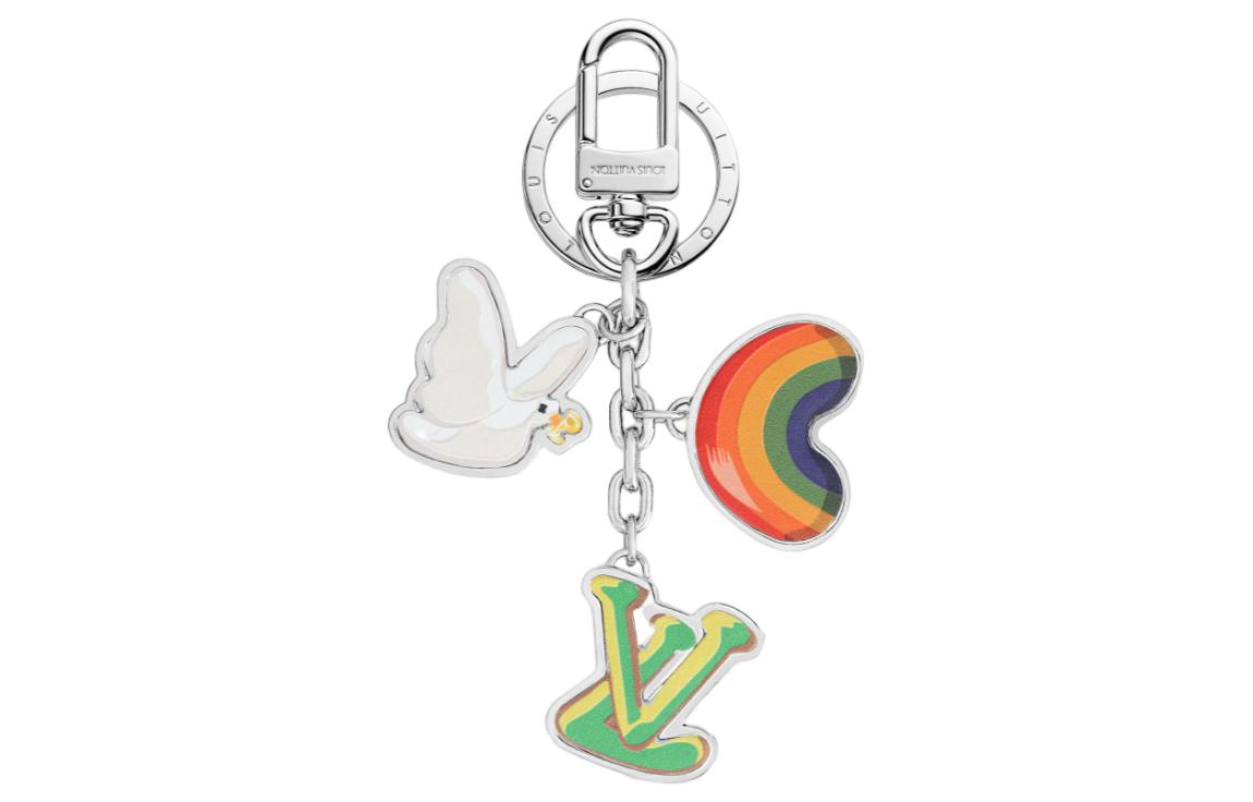 Louis Vuitton Rainbow Dove Keychain for Men. M00959