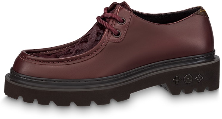 Louis Vuitton Ranger 'Sepatu Derby Kulit Timbul Bordeaux' 1AASCE Buy Louis Vuitton Ranger 'Sepatu Derby Kulit Timbul Bordeaux' 1AASCE