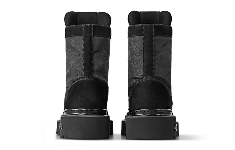 Shop 路易威登Ranger黑色皮革靴 1ACDNM
