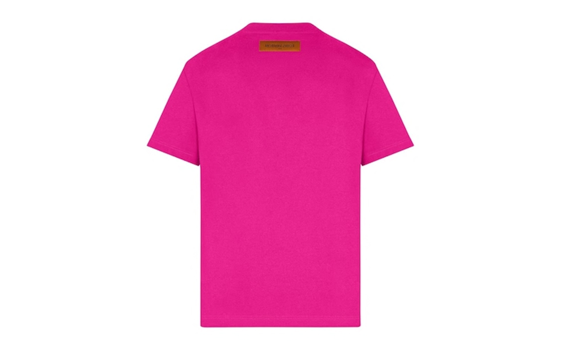 Louis Vuitton Red Crewneck Logo Floral Embroidery T-shirt 1A8A97 圖 3