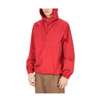 Louis Vuitton Red Logo Print Hooded Casual Jacket 1A472X
