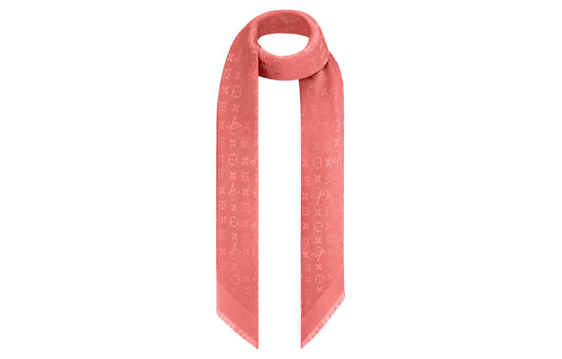 LOUIS VUITTON Red Logo Print Tassel Scarf Shawl Unisex情侣款. M78902 圖 3