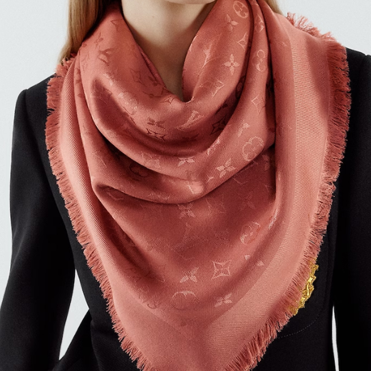 LOUIS VUITTON Red Logo Print Tassel Scarf Shawl Unisex情侣款. M78902 圖 6