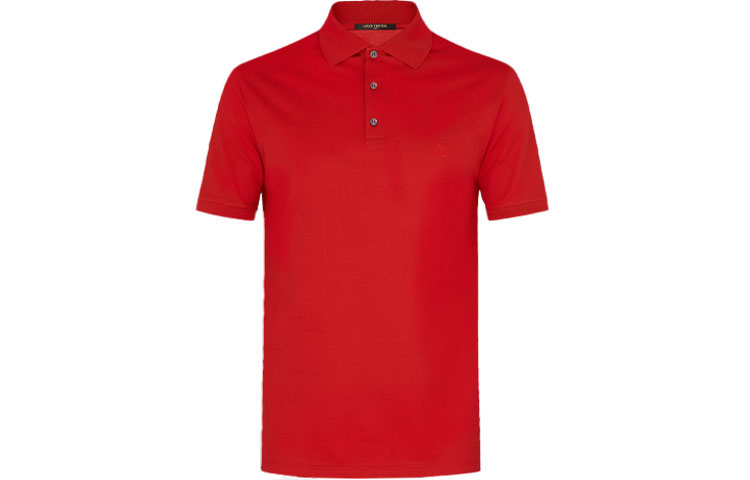 Order LOUIS VUITTON Kaos Polo Pria Lengan Pendek Merah Polos. 1A2IJZ