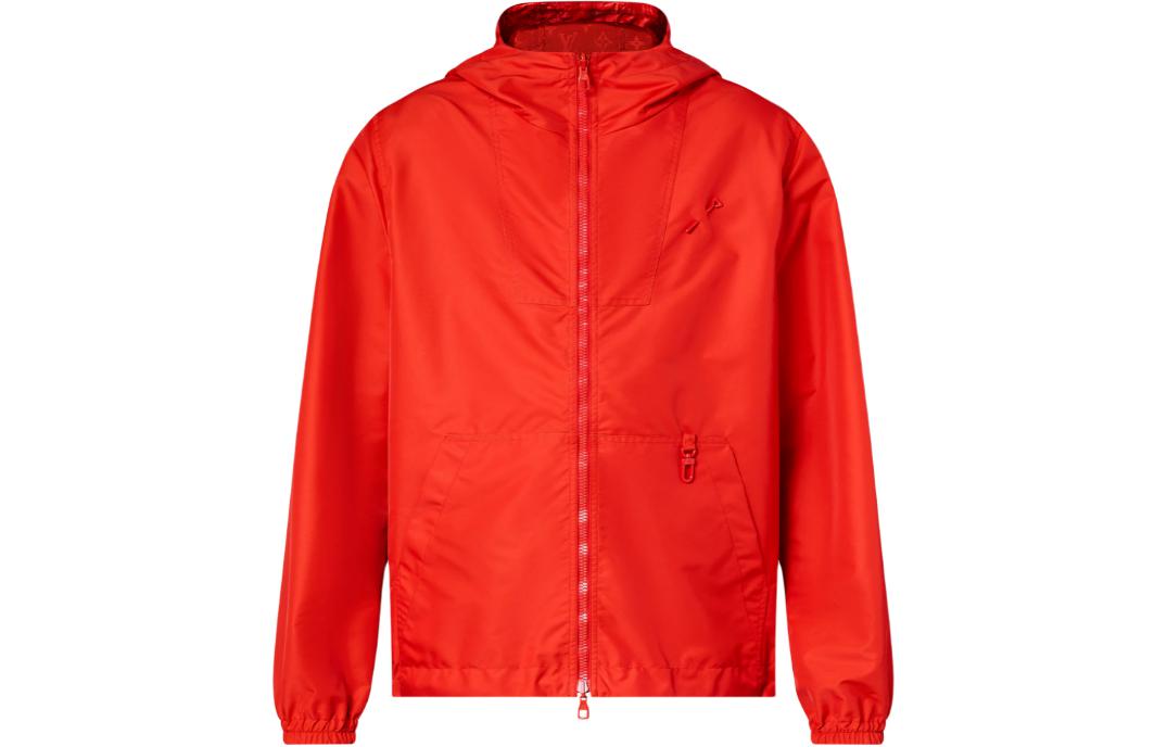 LOUIS VUITTON Red Reversible Solid Color Hooded Jacket for Men. 1AF603 圖 2