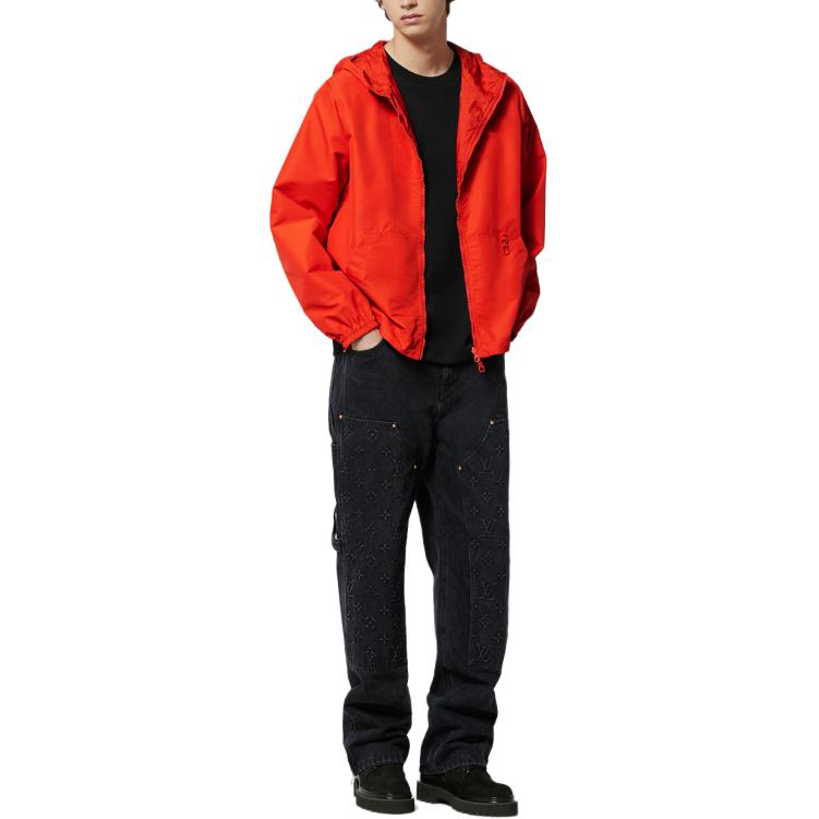 LOUIS VUITTON Red Reversible Solid Color Hooded Jacket for Men. 1AF603 圖 3