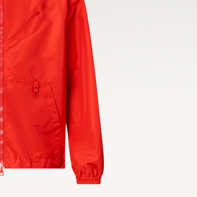 LOUIS VUITTON Red Reversible Solid Color Hooded Jacket for Men. 1AF603 圖 7