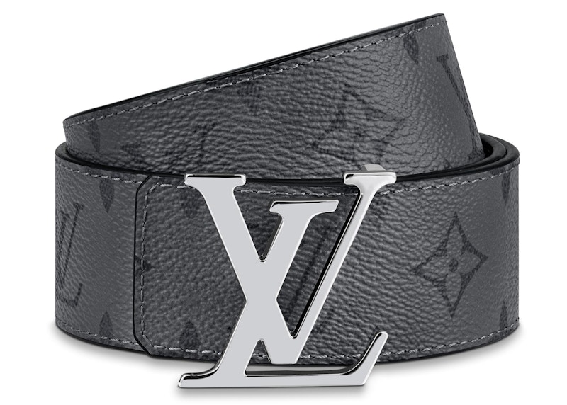 Louis Vuitton Reversible Belt Initiales Monogram Eclipse Reverse 40MM Gray 圖 2