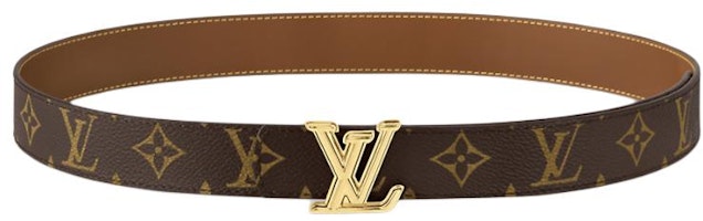 Louis Vuitton Reversible Coated Canvas Leather Belt Brown 3CM M4048T Louis Vuitton Reversible Coated Canvas Leather Belt Brown 3CM M4048T