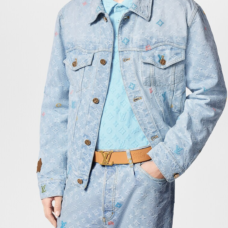 Louis Vuitton Reversible Leather Belt Brown Mens 4CM Wide Smooth Buckle M8586T 圖 4