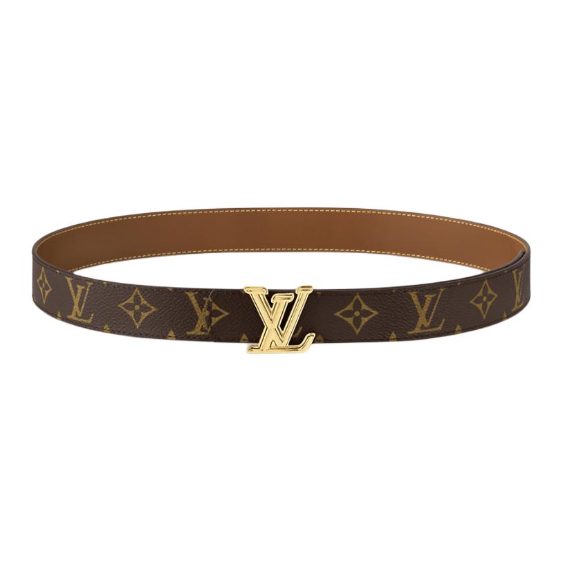 Louis Vuitton Reversible Leather Coated Canvas Belt Brown 3CM for Men M4048U