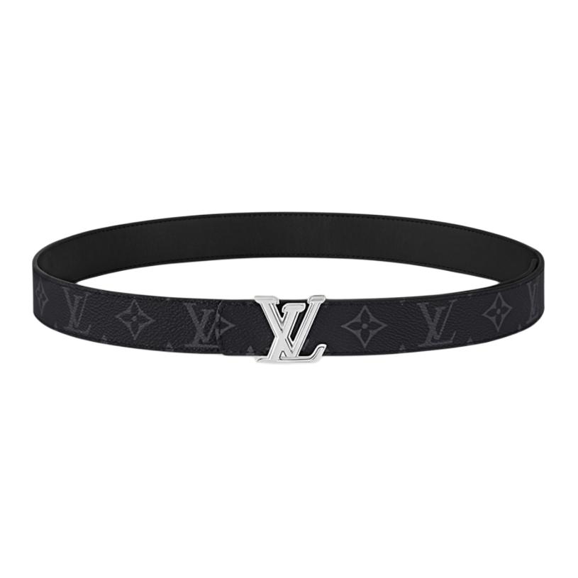 Louis Vuitton Reversible Leather Coated Canvas Belt Black 3CM M4049T 圖 2
