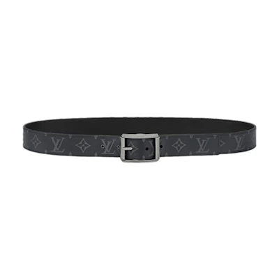 LOUIS VUITTON Reversible Logo Print Belt 35cm Wide M0541U