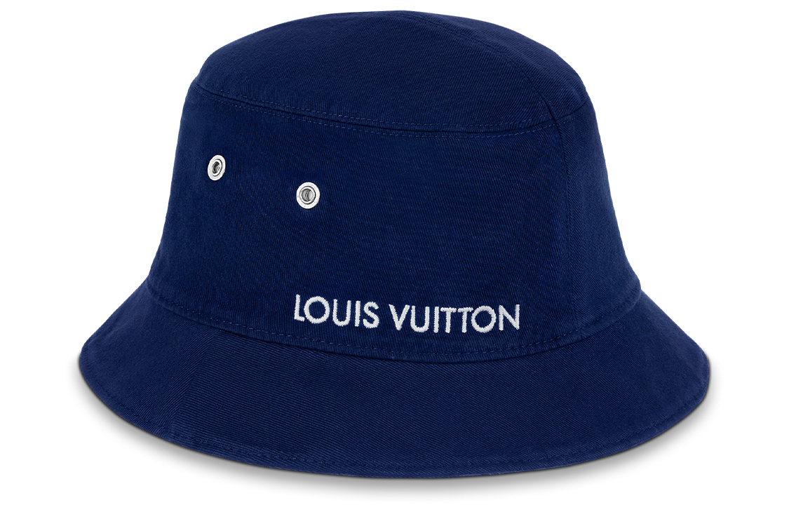 Lookbook Topi Bucket Louis Vuitton Monogram Reversible Katun Unisex. MP3345