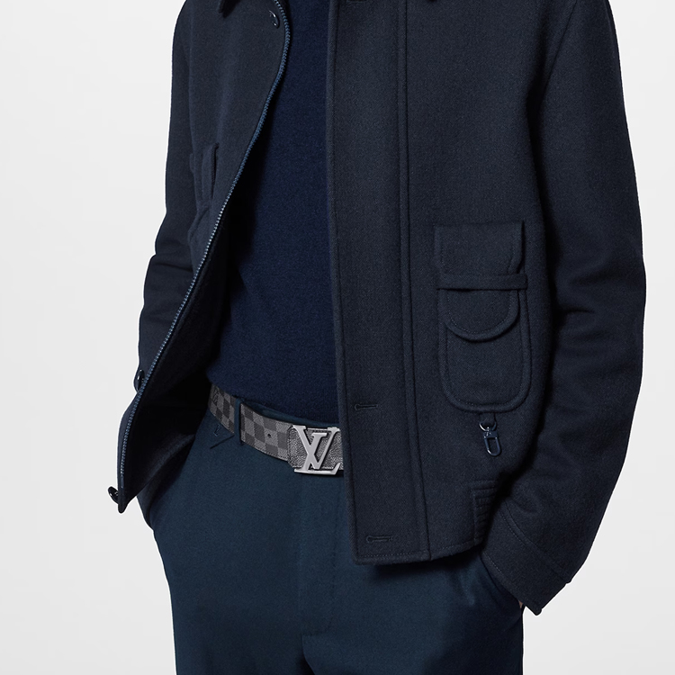 Purchase 路易威登雙面軟前衛平滑扣皮帶 M0213V