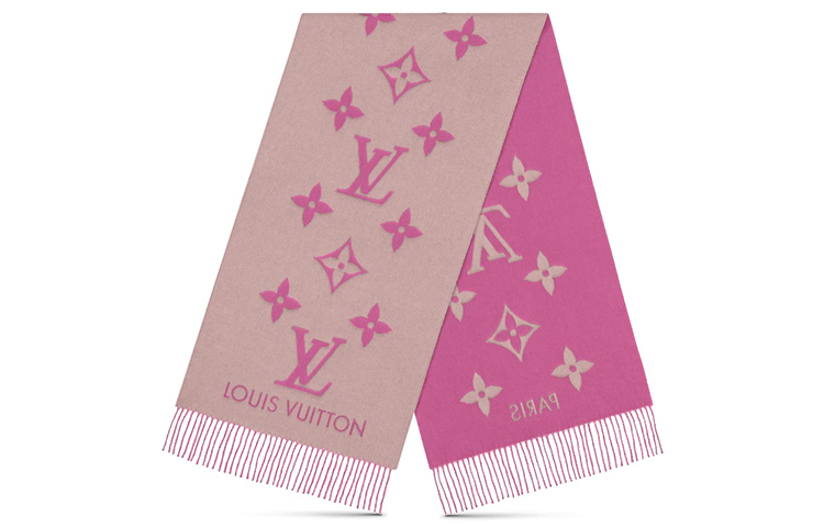Louis Vuitton Reversible Tassel Cashmere Scarf Unisex M76066 圖 2
