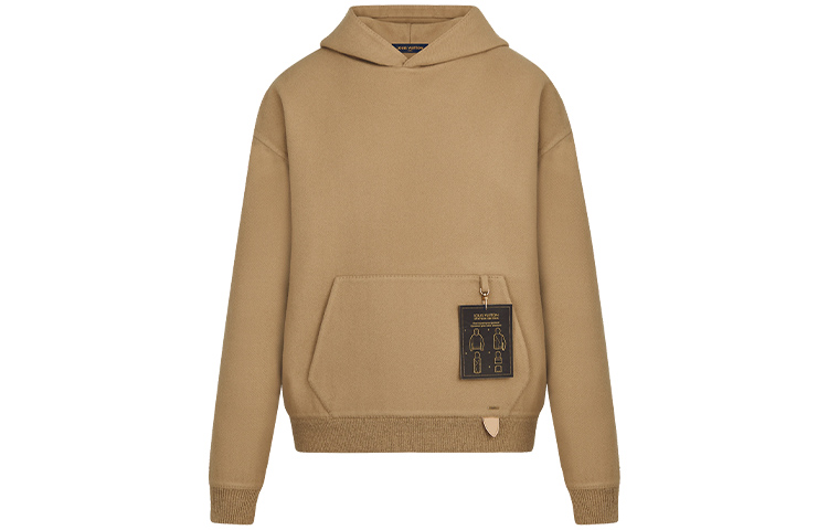 Louis Vuitton Reversible Wool Sweatshirt Khaki Color 1A5DAX