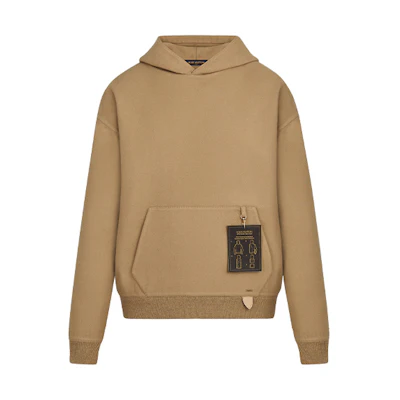 Louis Vuitton Reversible Wool Sweatshirt Khaki Color 1A5DAX