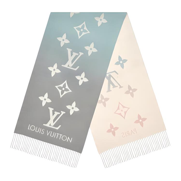 Louis Vuitton Reykjavik Gradient Tricolor Cashmere Scarf - Unisex Pink Blue M70868