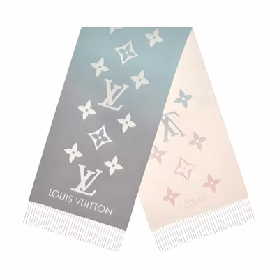 Louis Vuitton Reykjavik Gradient Tricolor Cashmere Scarf - Unisex Pink Blue M70868
